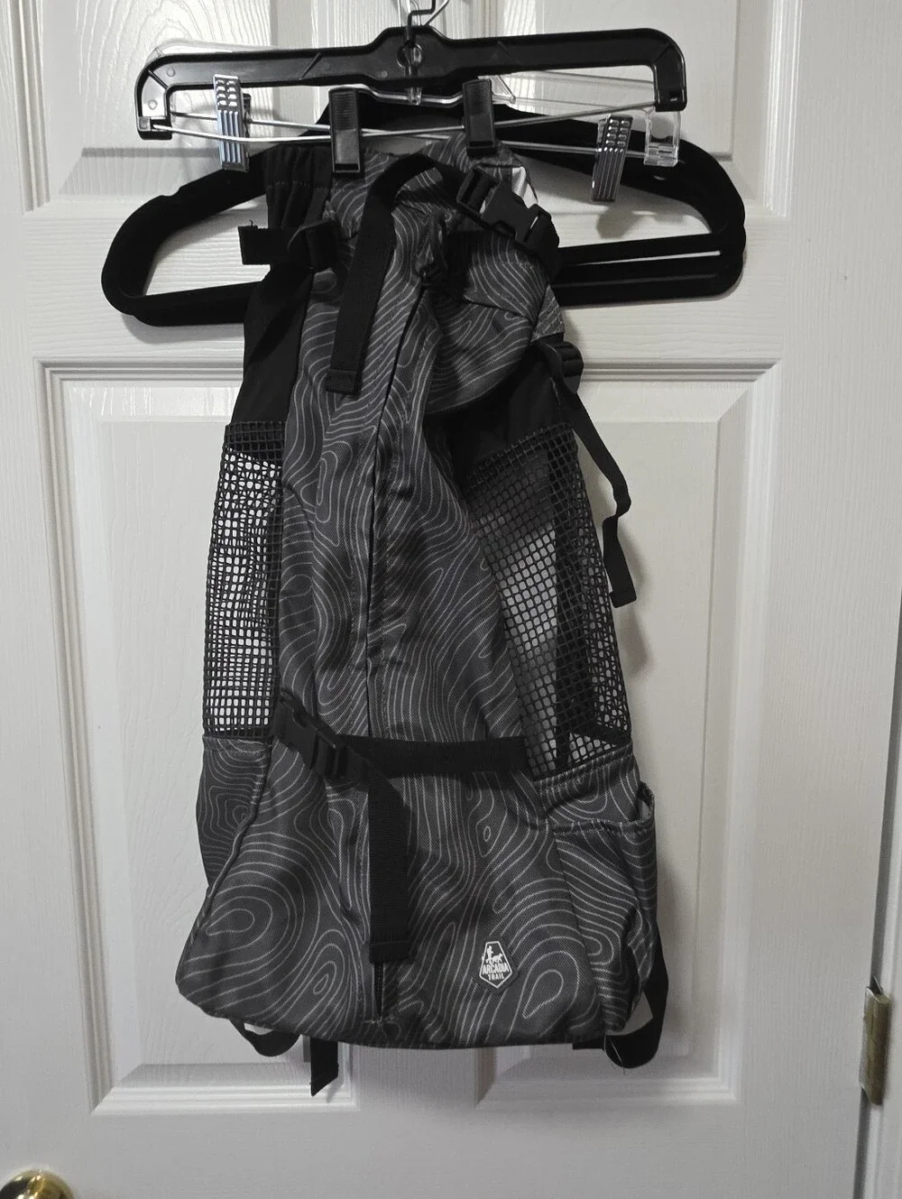 Arcadia Trail Gray Patterned Doggie Backpack